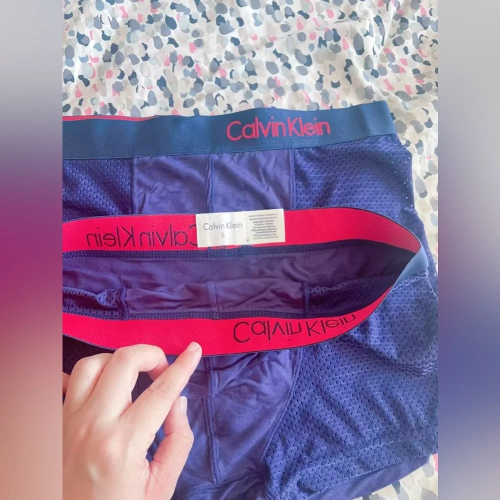 Calvin Klein Men's‎ breathable mesh boxer briefs 2 pack size L slim fit new